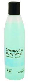 Skin and Hair Cleanser 8 oz. Case of 48 Shampoo & Body Wash with Lanolin