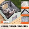 Heated Cat House, Outdoor Kitty Shelter with Adjustable Temperature and Timer