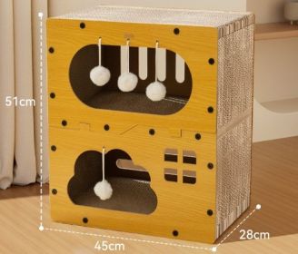 Creative Sisal Mat That Won't Shed Crumbs Cat Scratch Board (Option: Scratch Resistant-Hanging Ball Villa)